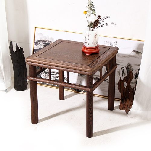 红木鸡翅木方桌茶桌儿童餐桌实木茶几桌沙发边桌中式小方桌榫卯桌