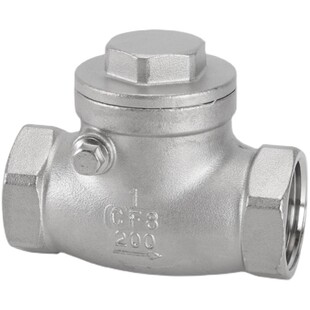 止回分分寸内螺纹卧式摇摆旋启式单向管道止逆