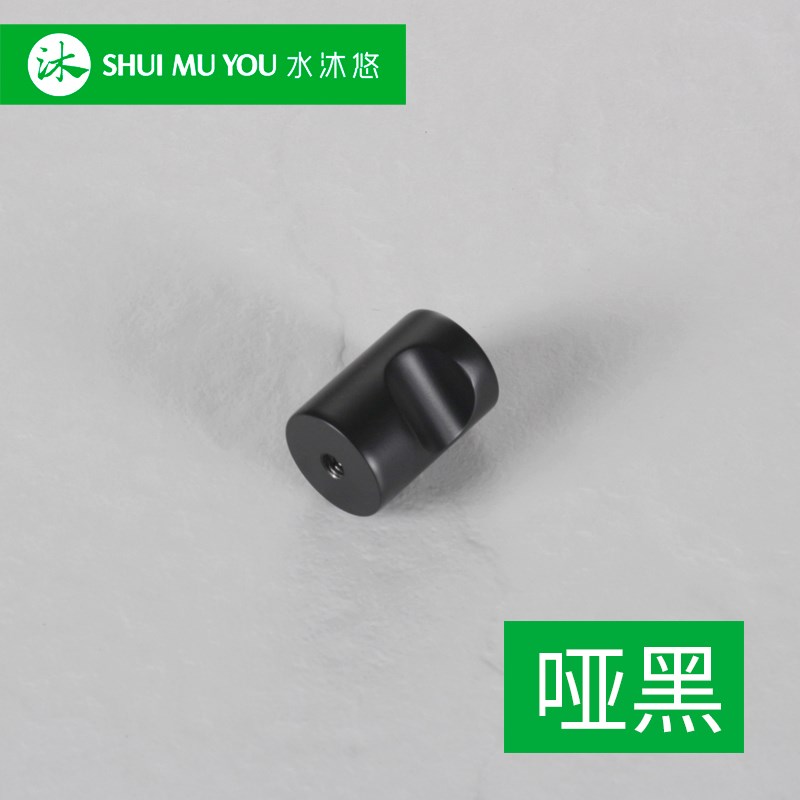 水沐悠玻璃浴室门304不锈钢淋浴房拉手把手单粒 单孔镜光L4F25DB
