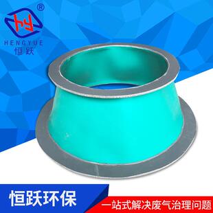 PP风管软接头塑料弯头法兰出风口通风帆布风机软连接通风管