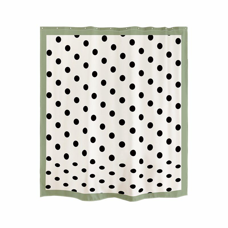 还行 现代圆点加厚挂帘防水浴室免打孔浴帘装,家庭/个人清洁工具,浴帘,淘宝优惠券,粉丝福利购,淘宝优惠卷