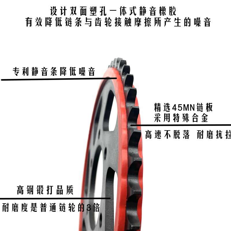 适用TR300 DR300 DR250 XCR300静音链轮大小牙盘链盘征和油封链条