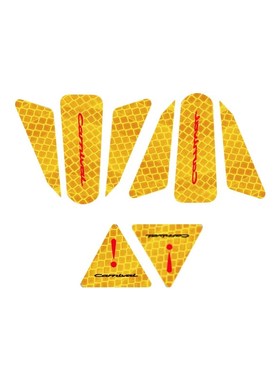 2款亚嘉华车门反光警示贴夜光贴纸专用提高安全性标志金色白色