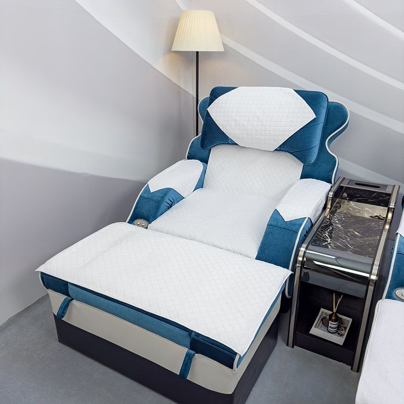 水貂绒足浴沙发巾四件足疗床单五件修脚采耳防滑沐足按摩椅垫