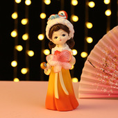 饰品 国潮风树脂工艺客厅玄关电视柜装 创意古风女孩 盛世芳华