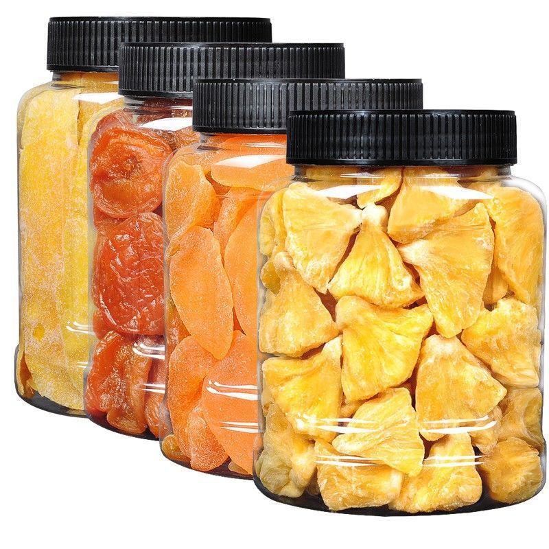 水果干果脯组合芒果干批发散装黄桃干菠萝干杏干罐装蜜饯果干零食