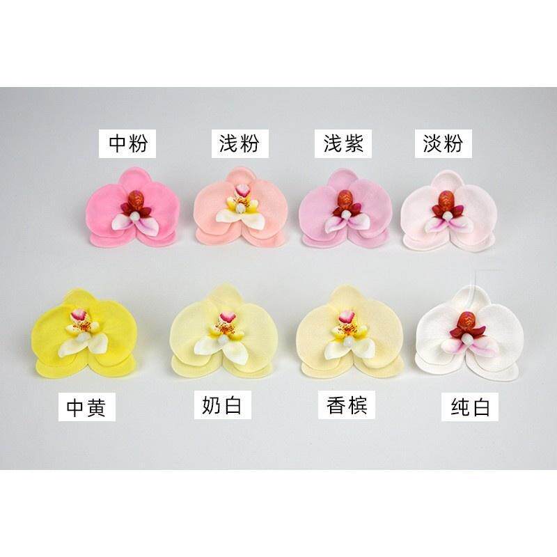 厂家圣诞节韩式蝴蝶兰香皂花头仿真花肥皂花花束礼盒装饰