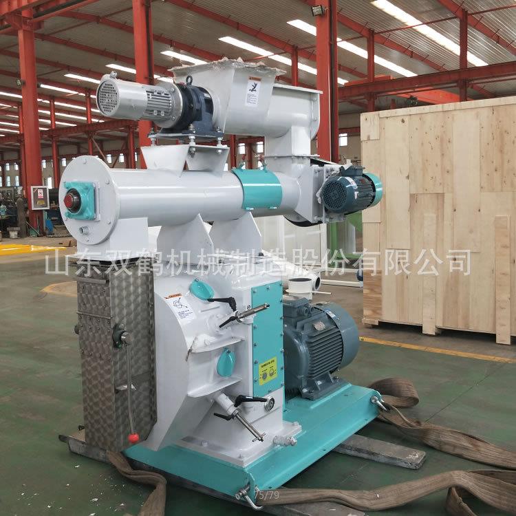 家畜颗粒饲料制粒机卧式环模饲料颗粒机大型制粒设备时产1-5吨