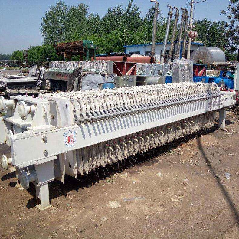 九成新全自动板框压滤机工业污水处理设备泥浆污泥固液分离压滤机