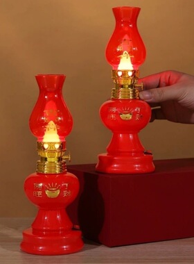乔迁灯入宅大吉红色LED节能电蜡烛长明财神招财财丁兴旺电子烛台