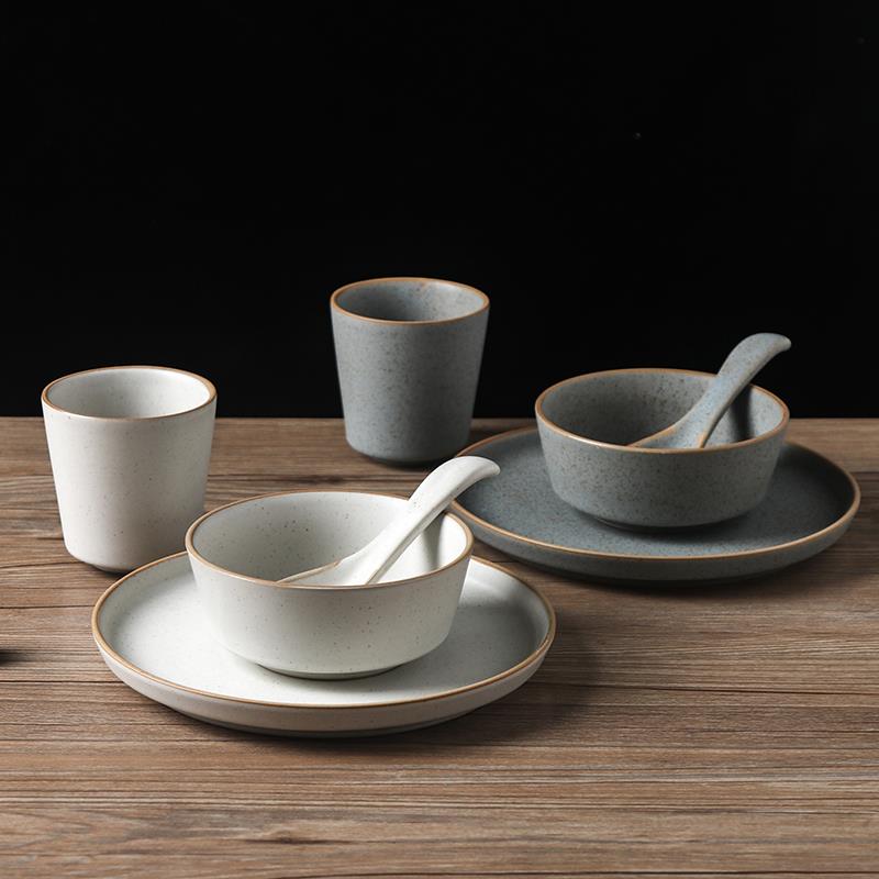 日式摆台餐具碗勺杯骨碟复古创意火锅店专用套装自助餐厅商用酒店