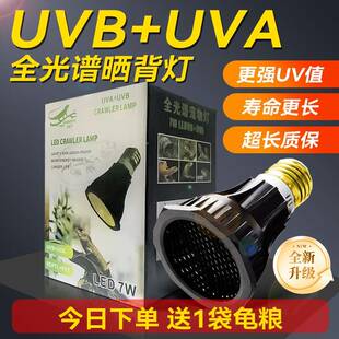 乌龟晒背灯全光谱太阳能灯uva uvb二合一龟缸爬宠专用补钙灯保温