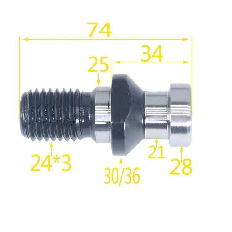 中捷镗床专用拉钉ST50 DIN69872B-50拉钉SK50 JT50昆明镗床TX6111