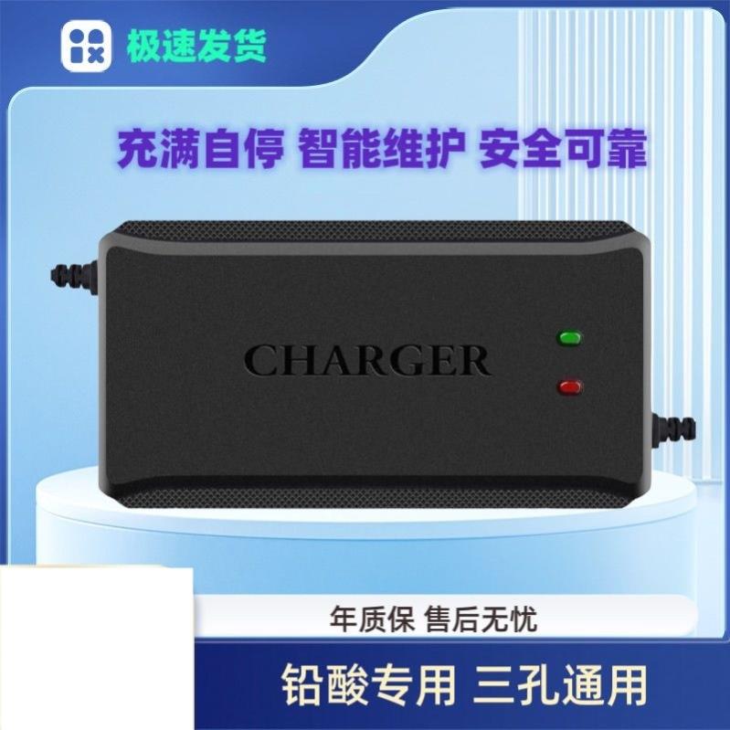 电动车充电器48V12AH60V20AH72V32A智能铅酸蓄电池电动车充电器