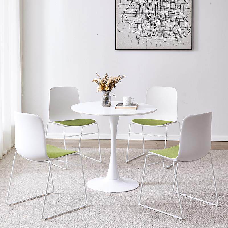 简约洽谈接待桌椅组合办公室商铺休闲 小圆桌商务咨 咨询展会一桌