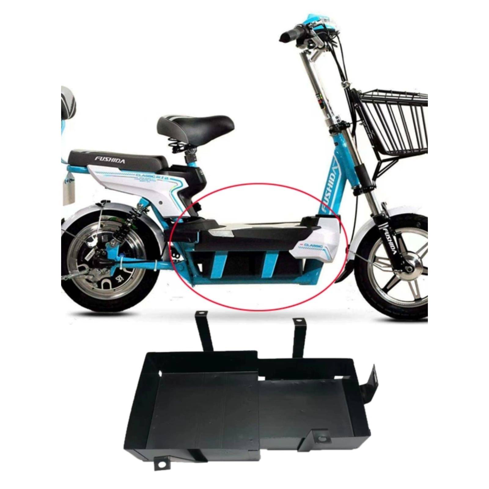 电瓶车电池盒脚踏板电瓶盒国标电动自行车改装铅酸电池箱60V20AN