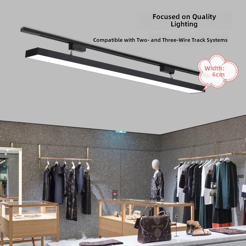 长条轨道灯led散光灯服装店导轨式射灯店铺商用轨道照明补光灯