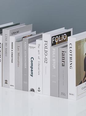 简约现代北欧风格假书彷真书装饰品道具摆设模型创意客厅书柜摆件