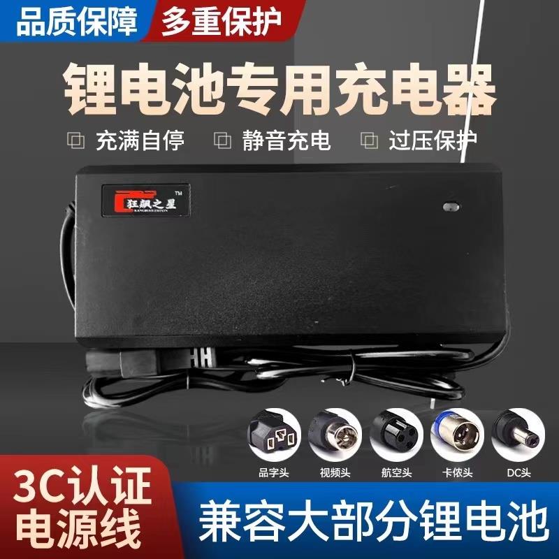正品全新电动车锂电池充电器48V60V72v2A3A5A8ah三元磷酸铁锂离子