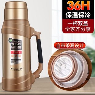 超大保温杯不锈钢旅行壶便携大容量男工地保温壶保冷暖水瓶2.5L