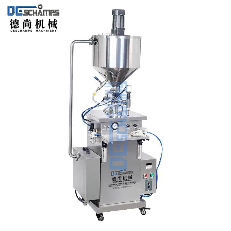 立式恒温加热搅拌灌装机半自动膏体定量分装机凝胶粘稠液体灌装
