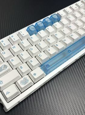 现货/永恒之枪R3键帽pbt+pc透光199键磁轴机械键盘ev63/wooting