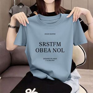 高品质纯棉短袖t恤女夏季新款韩版大码ins遮肉气质半袖潮流上衣女