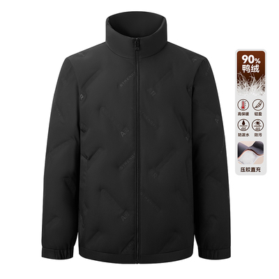 heure 22男款90绒宽松休闲立领羽绒外套90鸭绒保暖外套H257045