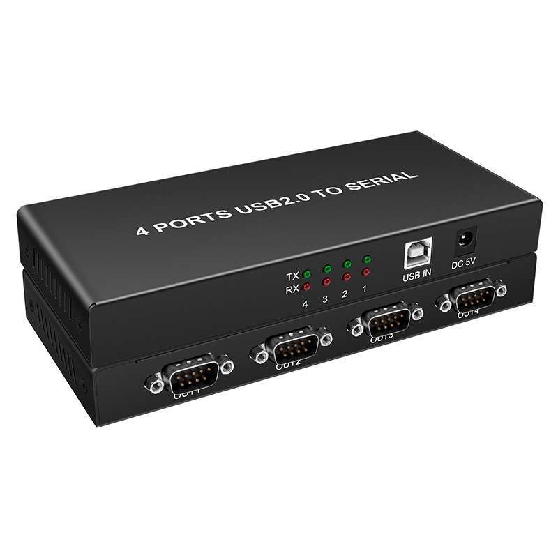 ft232rl usb转串口USB转4路RS232转换器多串口转接头usb转串口9针