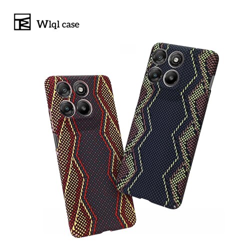 【WLQL原创家】磁吸凯夫拉纹适用motoX70Air手机壳x70airpro磨砂肤感edge70Pro防摔保护套全包edge70碳纤维纹