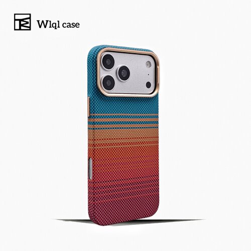 【WLQL原创家】碳纤维纹适用iPhone17promax手机壳凯夫拉纹苹果16pro超薄17AIR磁吸全包16pm防摔保护套高级感