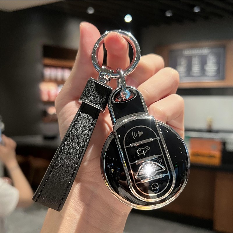 适用于宝马mini钥匙套迷你countryman/cooper壳f54f55f56F60扣包