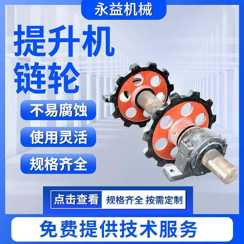 NE/TH提升机链轮总成传动机双节距齿轮工业机械输送配件六齿链轮