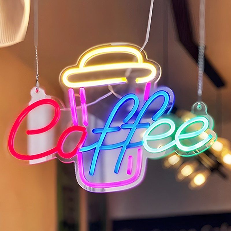 咖啡厅室内LD霓虹灯灯带发光字f英文字母奶茶店冷饮店定制,家装灯饰光源,室内LED灯带,淘宝优惠券,粉丝福利购,淘宝优惠卷