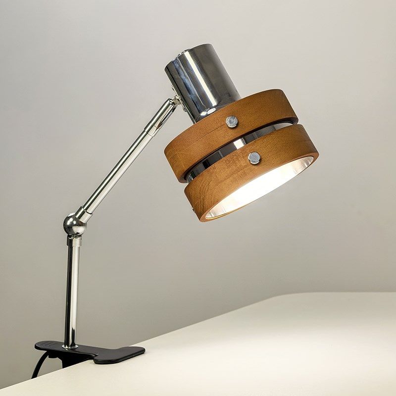 摇臂夹子床头灯复古实木书房卧室床头书架学习书桌阅读护眼小台灯,家装灯饰光源,壁灯,淘宝优惠券,粉丝福利购,淘宝优惠卷