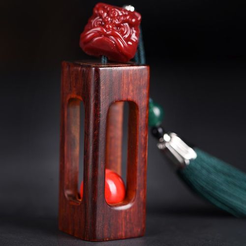 玄同 犀角紫檀印章相思豆印章木雕工艺品小私人定制私章