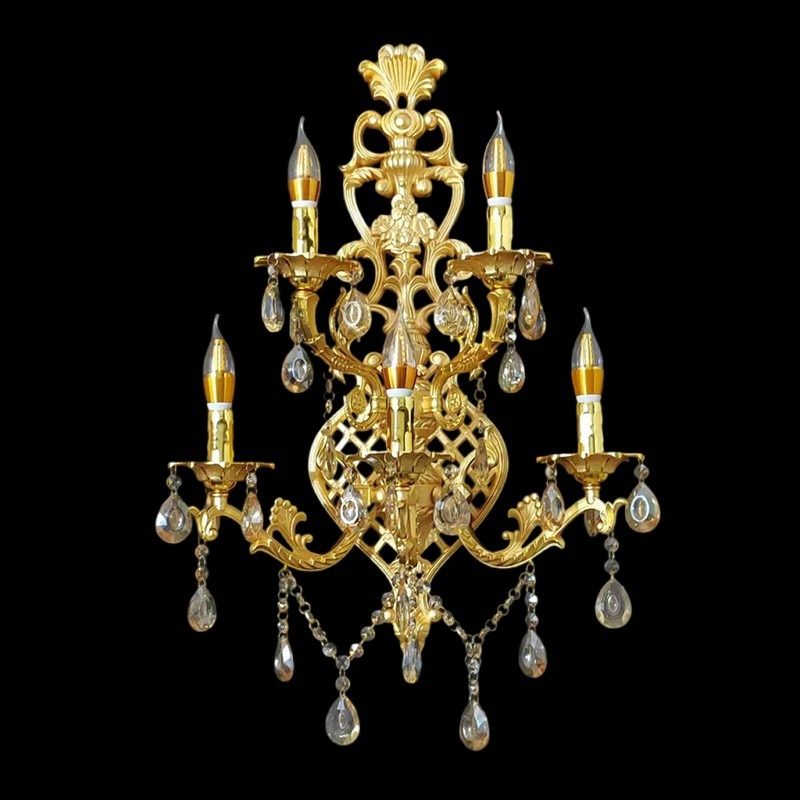 欧式水晶壁灯 法式艺术风客厅别墅卧室床头楼梯过道LED墙壁灯