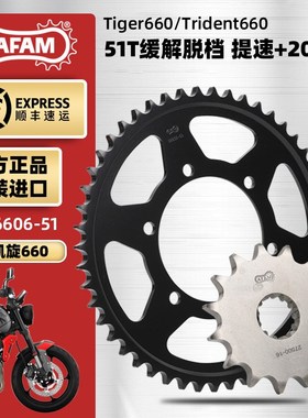 FM牙盘适用凯旋三叉戟Tident 老虎tige大小链轮链条