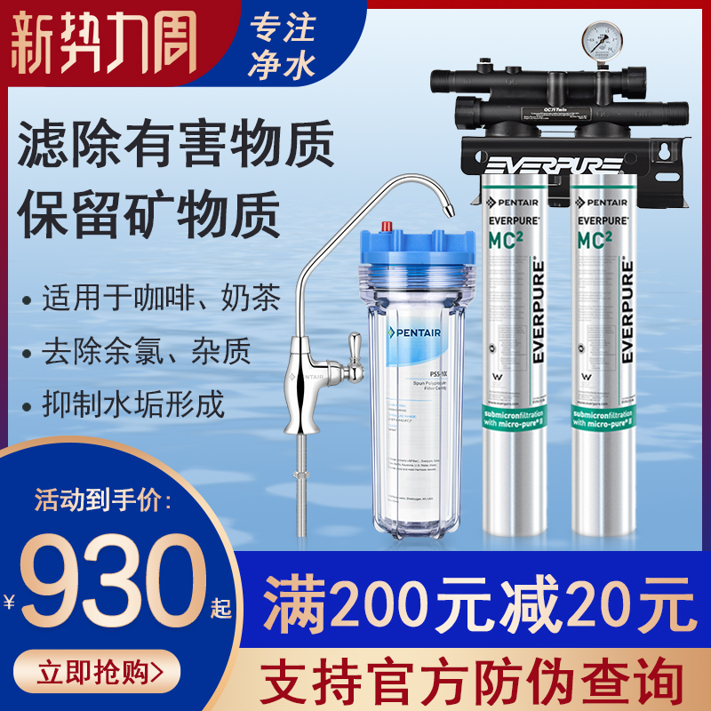 爱惠浦MC2联净水器 商用 MC2奶茶店专用大流量直饮水机过咖啡