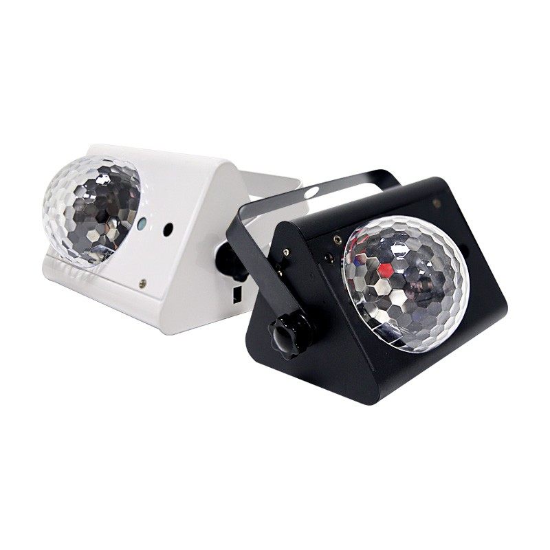 闪光灯家用七彩旋转魔球灯家用蹦迪灯酒吧激光灯声控舞台灯光