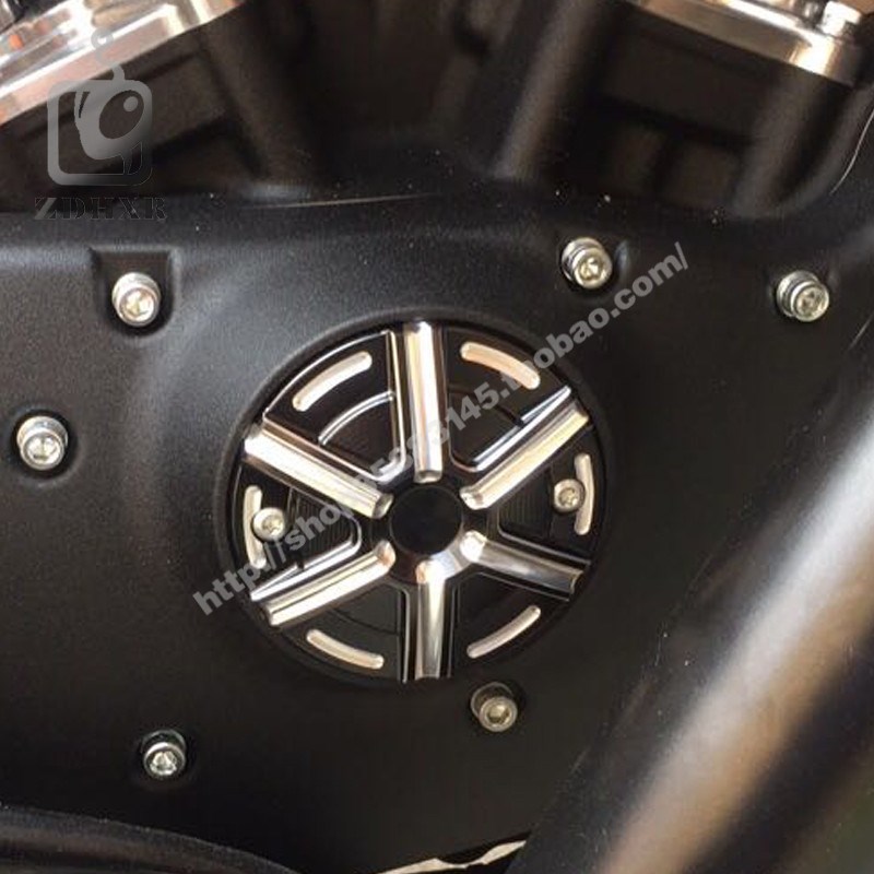 适用哈雷XL883 XL00 X8 改装CNC离合器边盖发动机边盖条纹边盖