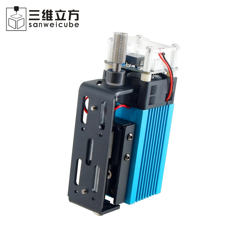 DIY大功率激光头 nm 5.5W定焦蓝光切割激光模组桌面雕刻机专用