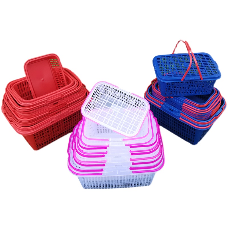 白色熟胶2-斤水果采摘篮草莓篮杨梅篮手提篮桑葚采摘筐有盖