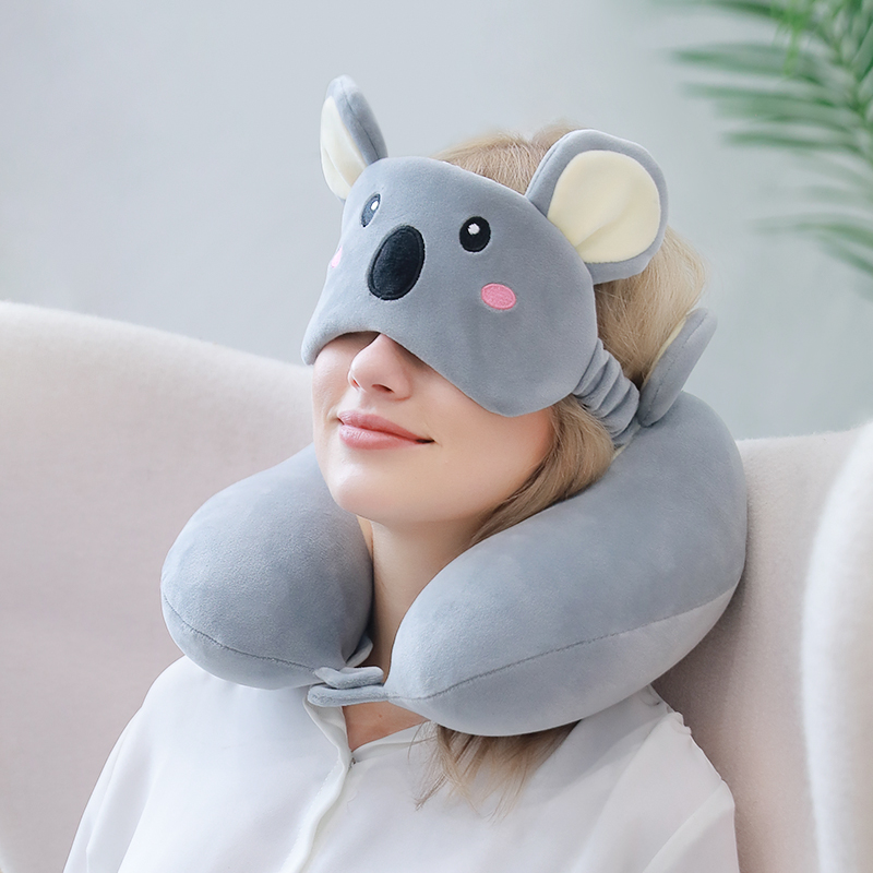 记忆棉u型枕头护颈枕颈椎飞机颈部靠枕护脖子儿童可爱u形头枕旅行