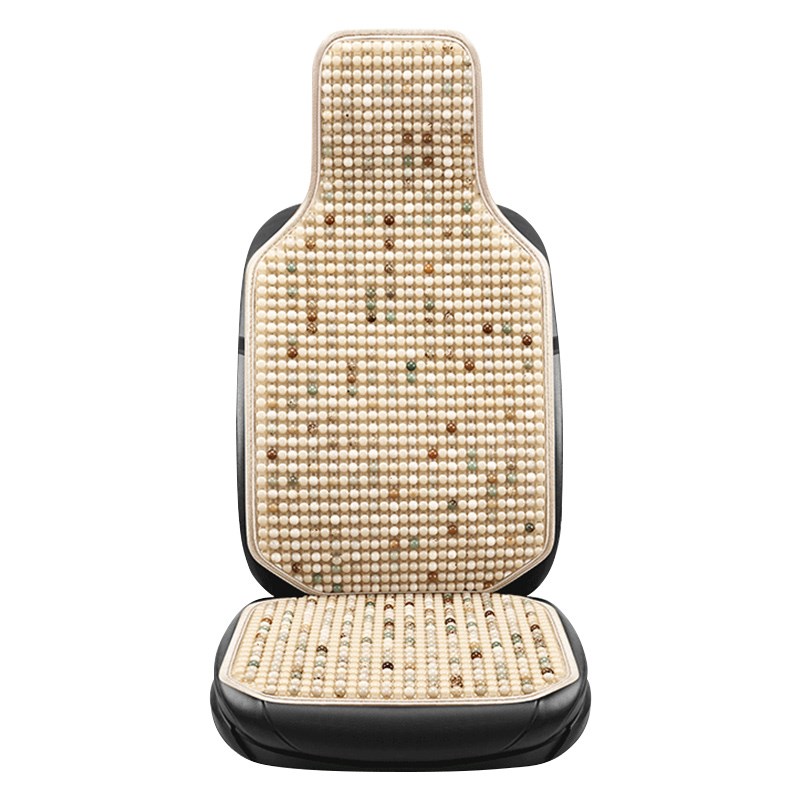 汽车坐垫夏季凉垫木珠单片座垫座椅通风透气后排车子座位垫子