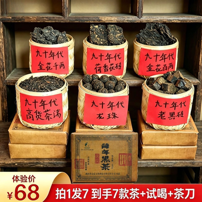 2012年老茶安化黑茶金花茯茶砖茶