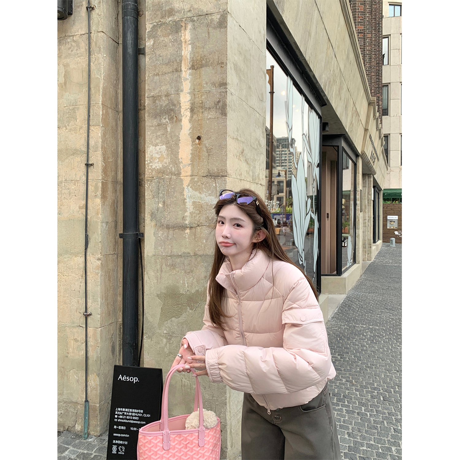 jijilulu积极璐 云朵泡芙 立领短款面包羽绒服防风显白洋气百搭