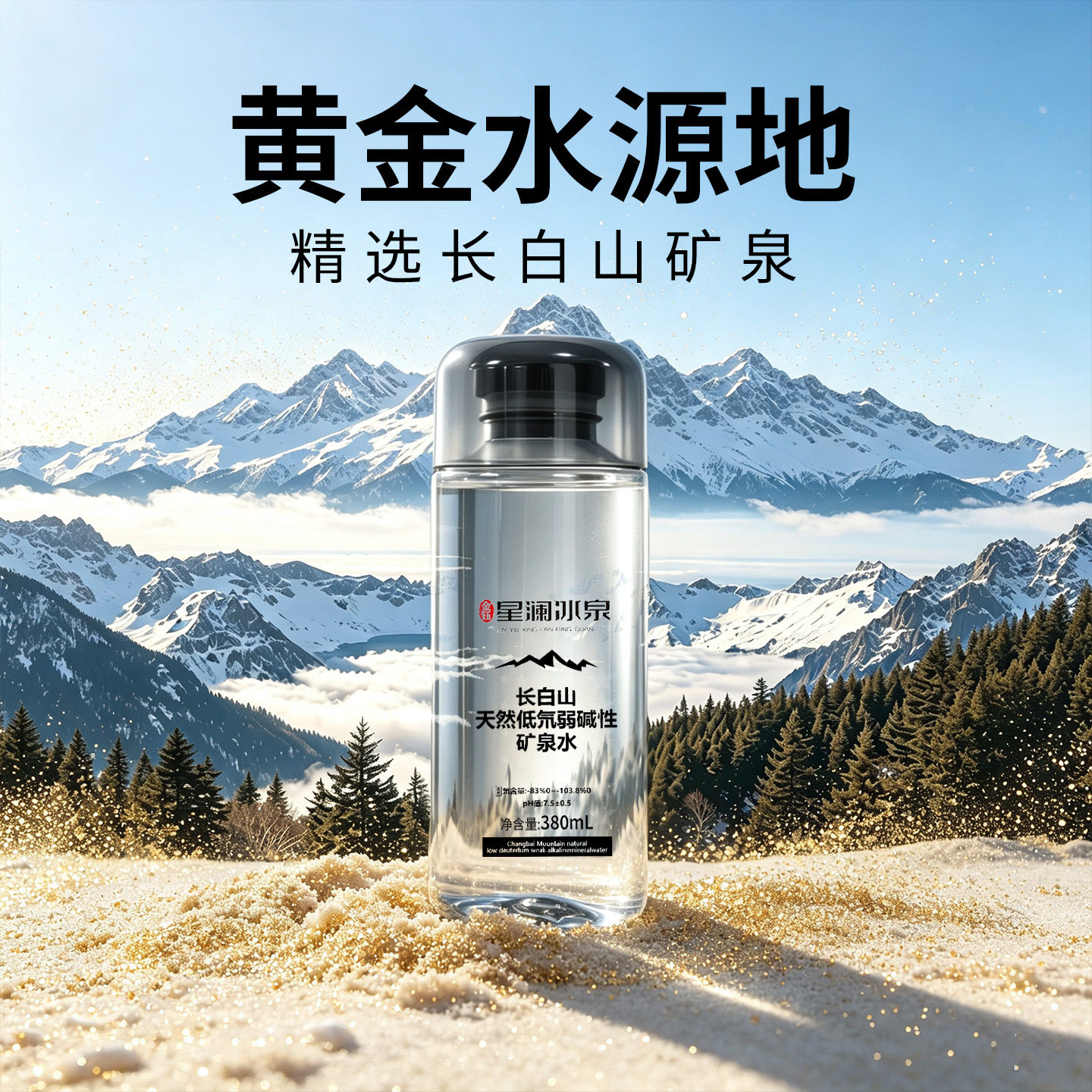 长白山天然矿泉水小瓶弱碱性饮用水非纯净水车载水高端矿泉水整箱