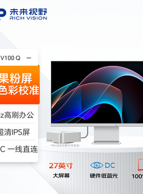 RICHVISION未来视野 27英寸2K显示器100Hz办公设计电脑屏幕RV100Q
