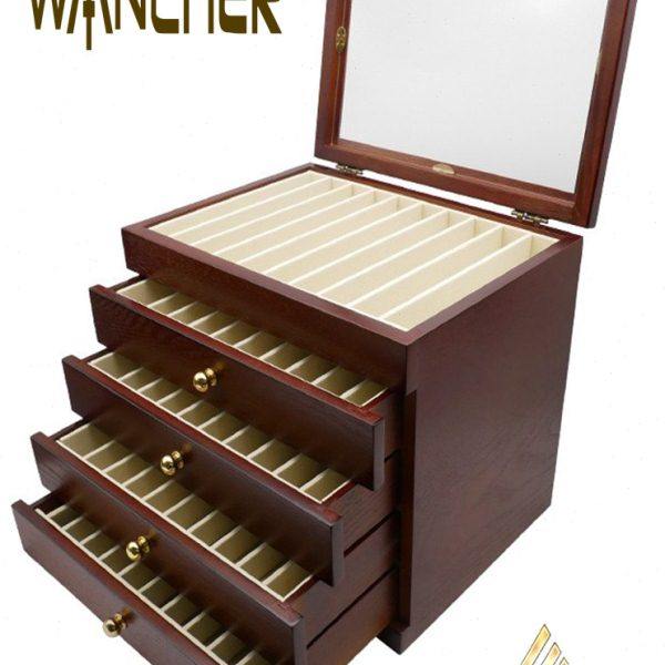 一航 50支装 5层 大容量 木笔盒钢笔圆珠笔 多功能文具盒木头礼物,文具电教/文化用品/商务用品,文具盒,淘宝优惠券,粉丝福利购,淘宝优惠卷